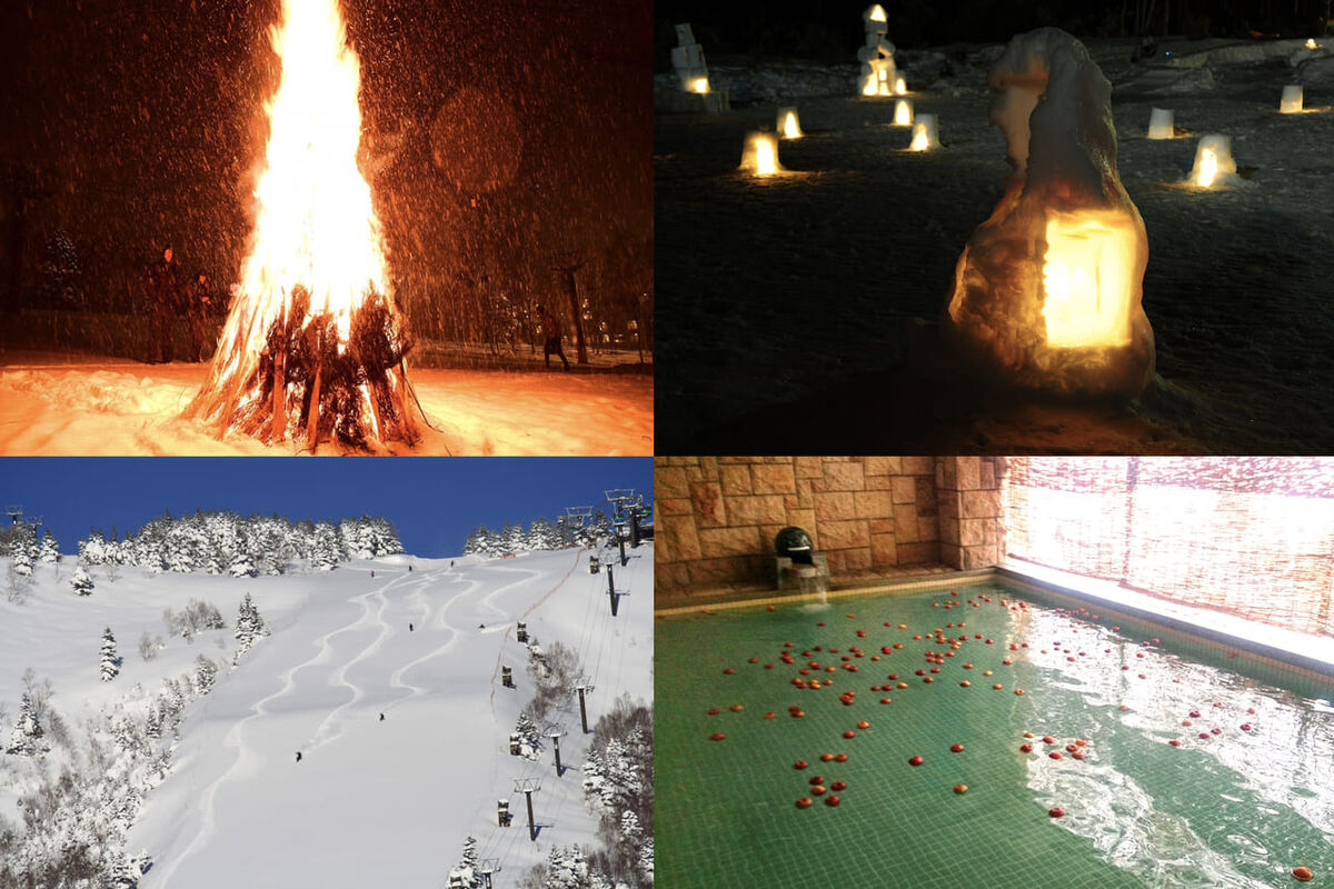 8290りんご風呂やどんど焼き、かまくらキャンドルナイトも。志賀高原 焼額山スキー場で日本の伝統文化を体験する冬イベント続々開催