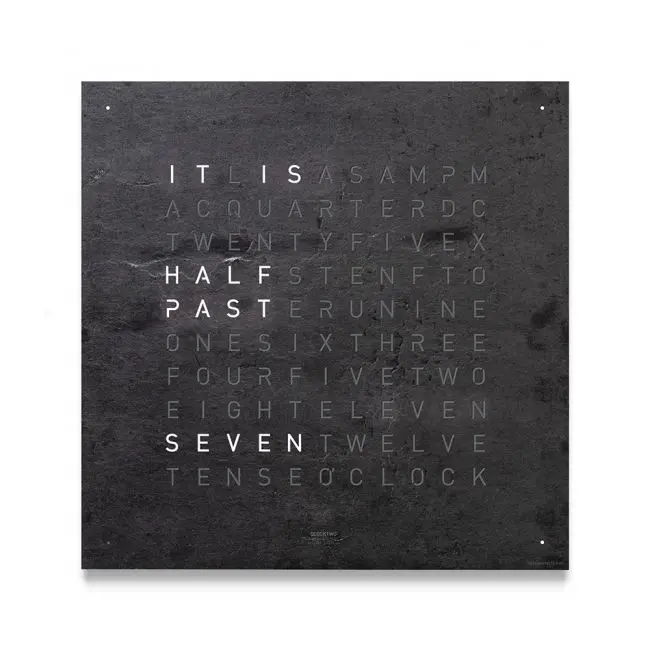 QLOCKTWO CLASSIC クリエーターズ エディション流星 世界12個限定販売。モダンアート×日本の漆が生んだ、文字で時刻を表示