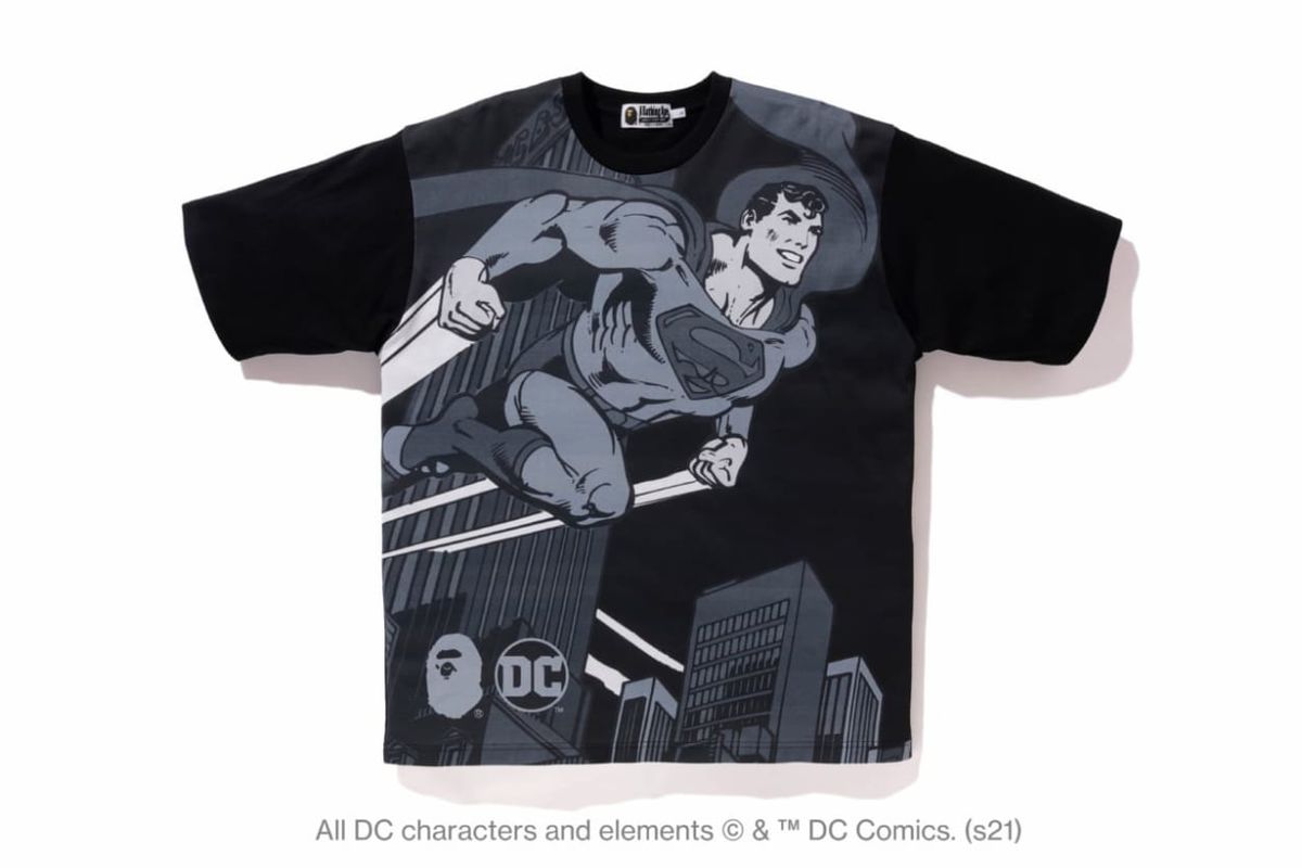 A Bathing Ape がdcとコラボ バットマン スーパーマン モチーフの新アイテムは21年1月2日 土 発売だ 男の隠れ家デジタル 人気キャラクターの バットマン と スー ｄメニューニュース Nttドコモ