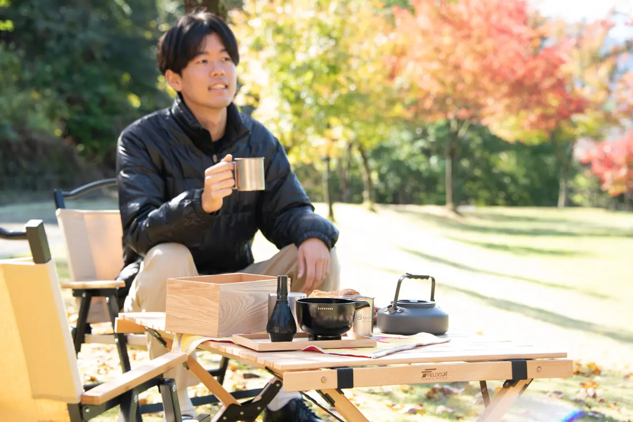 アウトドア向けの本格野点セット「アウトドア至福の茶せん」が登場！