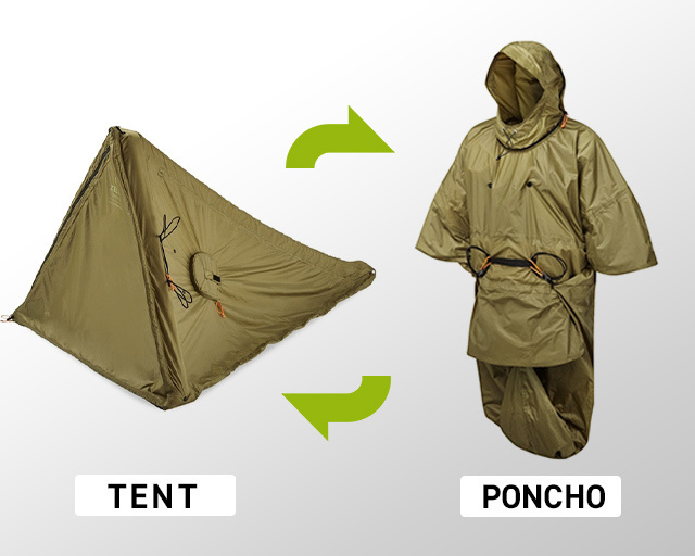 【着るテント】この発想はなかった！ポンチョにもなる超軽量テント「Zelter Shelter」が登場。設営は空気を入れて約1分のお手軽さのアイキャッチ