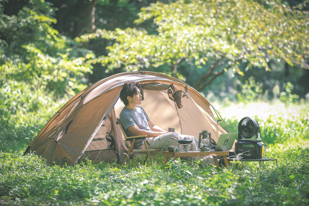 102266ミリタリーで統一した男前なキャンプサイト｜I♡CAMP